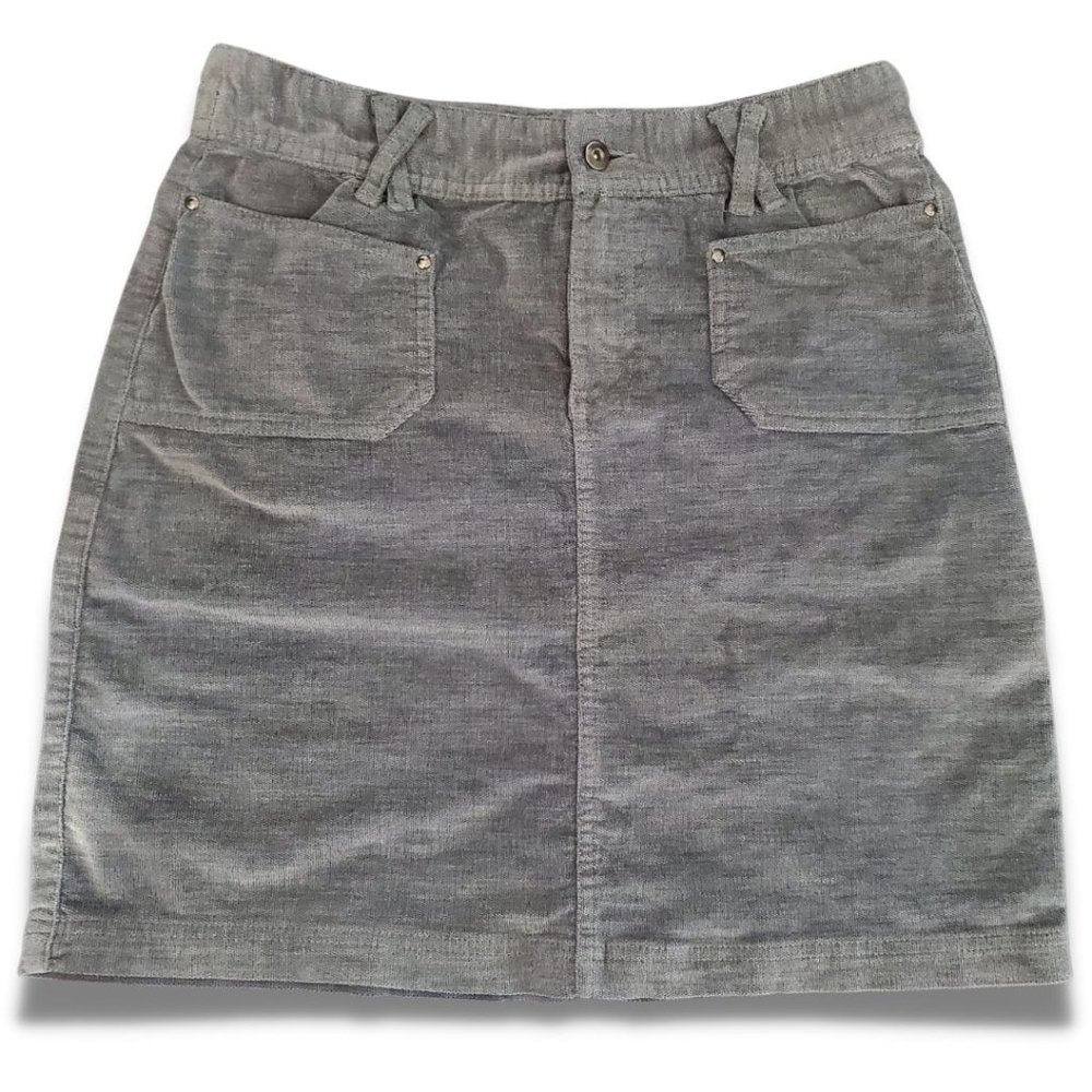 Merrell Size 2 Grey Jasmund Corduroy Mini Skirt